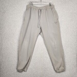 FIGS Fleece Sweatpants Mens Large Gray W20LW2002 Drawstring Joggers Lounge Soft